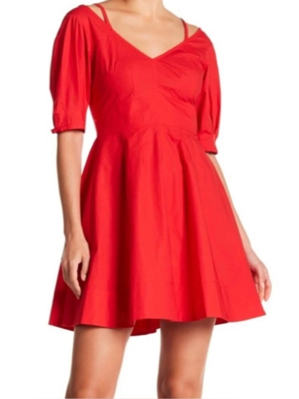 Derek Lam 10 Crosby Poppy Off the Shoulder Mini Dress
